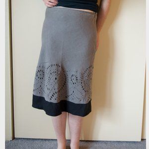 DKNY Long Pencil Skirt! Grey Size 6